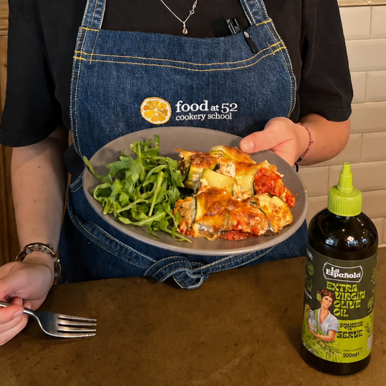 Courgette Involtini with Wild Mushroom, Sage & Ricotta, Baked in Tomato & Mozzarella