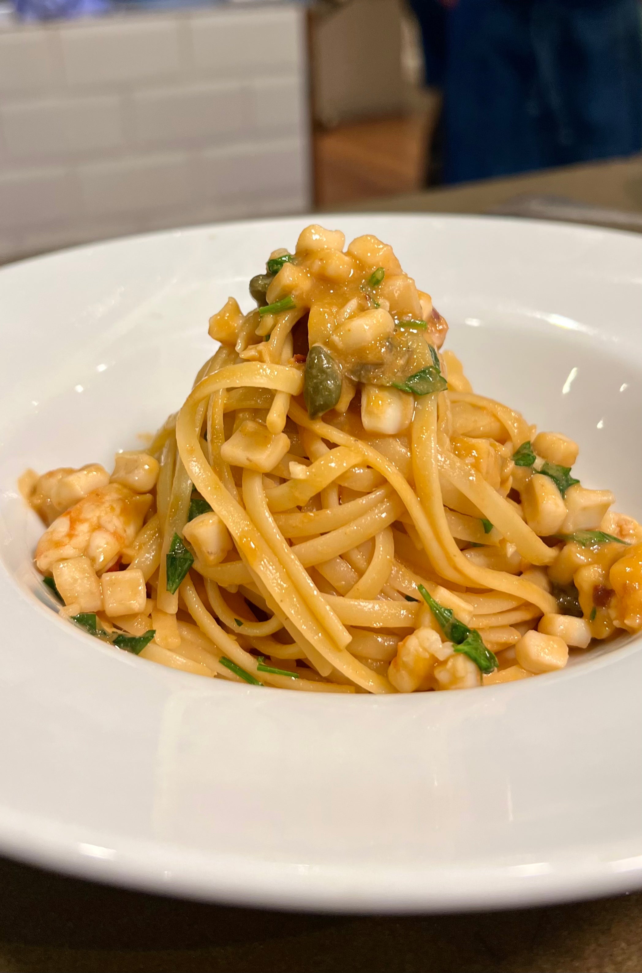 Sicilian Linguine with Seafood