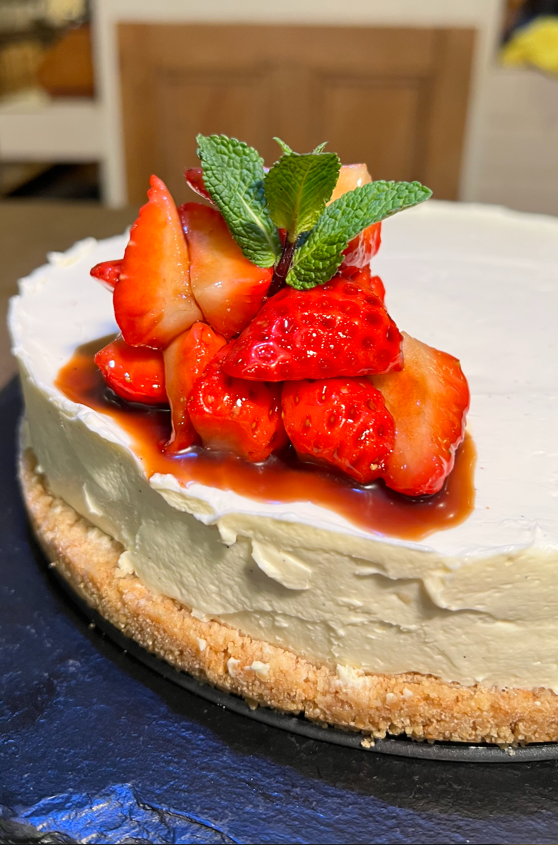 Strawberry and Balsamic Cheesecake