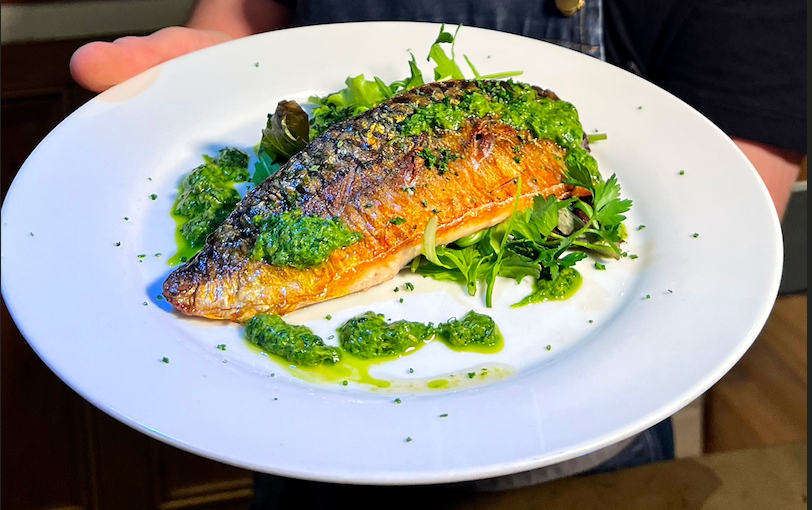Pan Fried Mackerel with Salsa Verde
